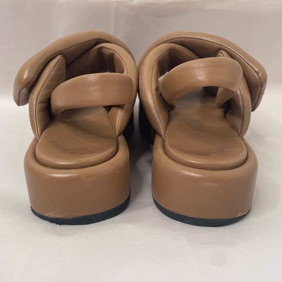 PRADA Padded Slingback Soft Leather Sandals - Picture 10 of 13